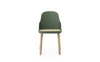 Bild von Normann Copenhagen Allez Stuhl Eiche Indoor SH: 45,5 cm – Park Green / Sitzfläche aus geformtem Korbgeflecht