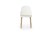 Bild von Normann Copenhagen Allez Stuhl Eiche Indoor SH: 45,5 cm – Weiß / Sitz aus geformtem Korbgeflecht