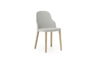 Bild von Normann Copenhagen Allez Stuhl Eiche Indoor SH: 45,5 cm – Warmgrau