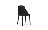 Bild von Normann Copenhagen Allez Stuhlpolsterung PP Indoor SH: 45,5 cm – Schwarz / Main Line Flax