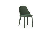 Bild von Normann Copenhagen Allez Stuhlpolsterung PP Indoor SH: 45,5 cm – Park Green / Main Line Flax