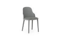 Bild von Normann Copenhagen Allez Stuhlpolsterung PP Indoor SH: 45,5 cm – Grau / Ultra-Leder