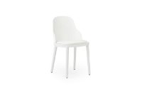 Bild von Normann Copenhagen Allez Stuhlpolsterung PP Indoor SH: 45,5 cm – Weiß / Ultra-Leder