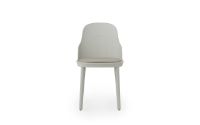 Bild von Normann Copenhagen Allez Stuhlpolsterung PP Indoor SH: 45,5 cm - Warm Grey / Ultra Leather