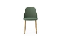 Bild von Normann Copenhagen Allez Stuhl Polsterung Eiche Indoor SH: 45,5 cm – Park Green / Main Line Flax