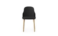 Bild von Normann Copenhagen Allez Stuhl Polsterung Eiche Indoor SH: 45,5 cm – Schwarz / Canvas