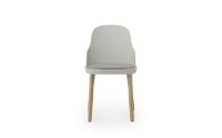 Bild von Normann Copenhagen Allez Stuhl Polsterung Eiche Indoor SH: 45,5 cm – Warmgrau / Canvas