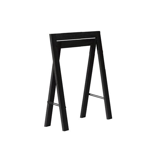 Bild von Form & Refine Austere Trestle Set of 2 H: 70,5 cm - Black Painted Oak