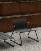 Bild von Mater Ocean Lounge Gartenstuhl SH: 39 cm - Schwarz