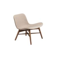 Bild von NORR11 Langue Lounge Chair Samt SH: 36 cm - Buche hell geräuchert/Samt Taupe 710