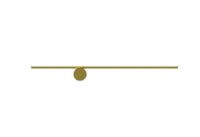 Bild von FLOS Coordinates Wall 1 L: 80 cm - Champagner eloxiert