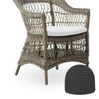 Bild von Sika-Design Kissen für Charlot & Marie Outdoor Gartenstuhl 48x48 cm - A675 Michelangelo Taupe