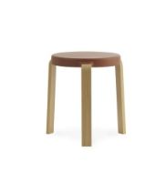 Bild von Normann Copenhagen Tap Hocker H: 43 cm – Eiche/Karamell