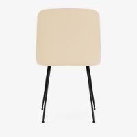 Bild von &Tradition HW6 Rely Chair SH: 46 cm – Beige Sand/Schwarzes Gestell