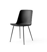 Bild von &Tradition HW6 Rely Chair SH: 46 cm – Schwarz/Schwarzes Gestell