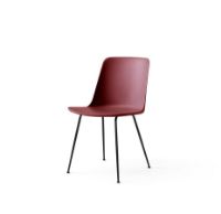 Bild von &Tradition HW6 Rely Chair SH: 46 cm – Rotbraun/Schwarzes Gestell