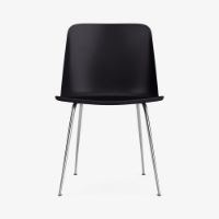 Bild von &Tradition HW6 Rely Chair SH: 46 cm – Gestell Schwarz/Chrom