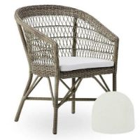 Bild von Sika-Design Kissen für Emma Outdoor Gartenstuhl 45x45 cm – B450 Tempotest Weiß VORBESTELLUNG: AB SEPTEMBER 2023