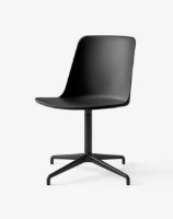 Bild von &Tradition HW11 Rely Chair SH: 46 cm – Schwarz/bronziertes Gestell