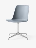 Bild von &Tradition HW11 Rely Chair SH: 46 cm – Hellblau/Poliertes Aluminium