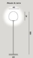 Bild von Foscarini Rituals Stehleuchte XL H: 188cm - Weiß/Weiß