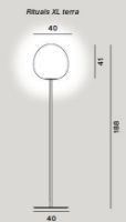 Bild von Foscarini Rituals Stehleuchte XL H: 188cm - Gold/Weiß