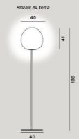 Bild von Foscarini Rituals Stehleuchte XL H: 188 cm – Graphit/Weiß