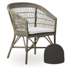 Bild von Sika-Design Kissen für Emma Outdoor Gartenstuhl 45x45 cm - A675 Michelangelo Taupe