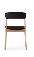 Bild von Normann Copenhagen Herit Stuhlpolsterung SH: 45 cm – Eiche / Synergy Black