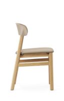 Bild von Normann Copenhagen Herit Stuhlpolsterung SH: 45 cm – Eiche / Spectrum Leder Sand