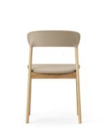 Bild von Normann Copenhagen Herit Stuhlpolsterung SH: 45 cm – Eiche / Spectrum Leder Sand