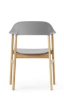 Bild von Normann Copenhagen Herit Sessel SH: 45 cm – Gestell Eiche/Grau