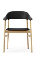 Bild von Normann Copenhagen Herit Sessel SH: 45 cm – Gestell Eiche/Schwarz