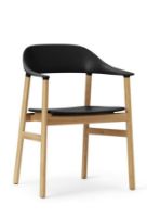 Bild von Normann Copenhagen Herit Sessel SH: 45 cm – Gestell Eiche/Schwarz