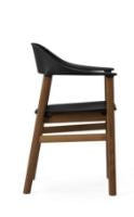 Bild von Normann Copenhagen Herit Sessel SH: 45 cm – Gestell aus geräucherter Eiche/Schwarz