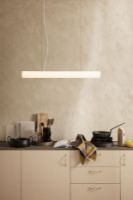 Bild von Ferm Living Vuelta Pendelleuchte H: 100 cm – Weiß/Messing