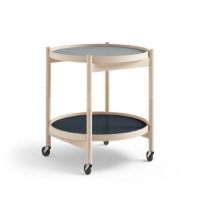 Bild von Brdr. Krüger Bølling Tabletttisch mit 2 Tabletts Ø: 50 cm - Unbehandelte Buche/Wasser