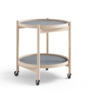 Bild von Brdr. Krüger Bølling Tabletttisch mit 2 Tabletts Ø: 50 cm - Unbehandelte Buche/Wasser