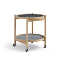 Bild von Brdr. Krüger Bølling Tabletttisch mit 2 Tabletts Ø: 50 cm - Unbehandelte Buche/Wasser