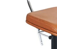 Bild von Montana Kevi 2534U Vollgepolsterter Bürostuhl SH: 40-53 cm - Dakar 0250 Cognac Leder/Aluminium