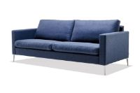 Bild von Søren Lund SL 429 2,5 Pers. Sofa L: 214 cm – Main Line Flax Blue/IG 15 Mattaluminium