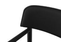 Bild von Normann Copenhagen Timb Lounge Sessel Polsterung SH: 42 cm – Schwarz / Ultra Leder