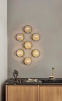 Bild von Nuura Liila 7 Wand-/Deckenleuchte 94x55cm - Nordic Gold/Optic Clear OUTLET