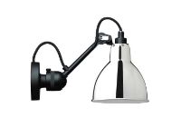 Bild von DCW Editions Lampe Gras N304 Wandleuchte Rund H: 14cm - Schwarz/Chrom