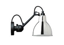 Bild von DCW Editions Lampe Gras N304 Wandleuchte Rund H: 14cm - Schwarz/Chrom