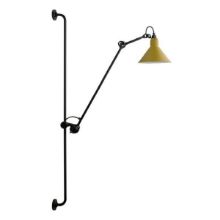 Bild von DCW Editions Lampe Gras N214 Wandleuchte Konisch H: 120cm - Schwarz/Gelb