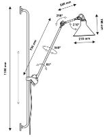 Bild von DCW Editions Lampe Gras N214 Wandleuchte Konisch H: 120cm - Schwarz/Gelb