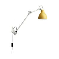 Bild von DCW Editions Lampe Gras N222 Wandleuchte Rund H: 40cm - Weiß/Gelb