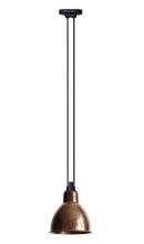 Bild von DCW Editions Lampe Gras N322 XL Pendelleuchte rund Les Acrobates De Gras H: 300 cm – Schwarz/Rohes Kupfer