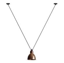 Bild von DCW Editions Lampe Gras N323 L Pendelleuchte rund Les Acrobates De Gras H: 300 cm – Schwarz/Rohes Kupfer/Weiß